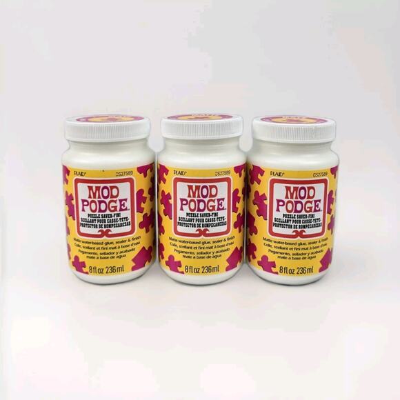 3 Pack Plaid Mod Podge Matte Puzzle Saver Sealer 8oz‎ Bottles CS27589 - Picture 5 of 5